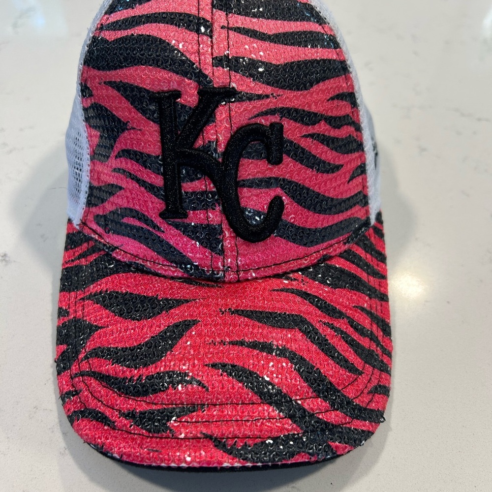 New Era Pink and Black Zebra Print Hat‎